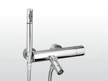 BAMBOO 3267/306 - Wall-mounted bathtub mixer with hand shower by RUBINETTERIE STELLA - view 2